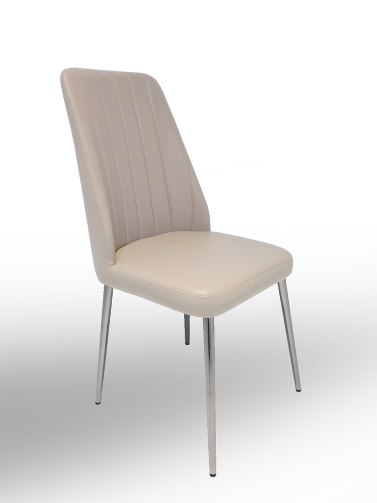 CAIPI 01 chair metal chromed Artificial leather beige B 48, H 99, T 62 cm